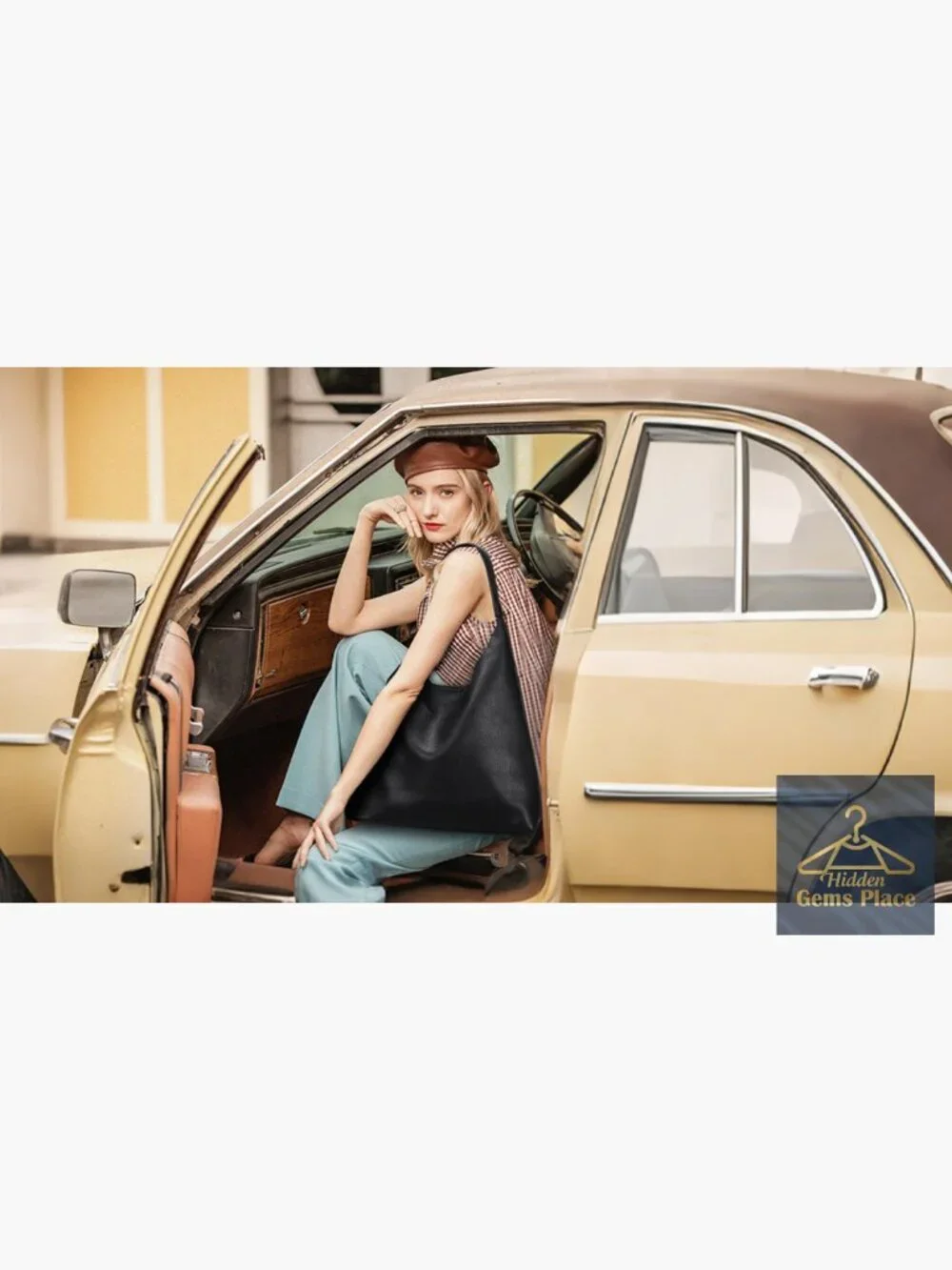 Large Soft Vegan Leather Slouchy Hobo Tote Shoulder Bag